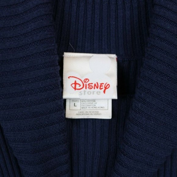 Disney Womens Sweater Turtleneck Ribbed Mickey L - Picture 7 of 7